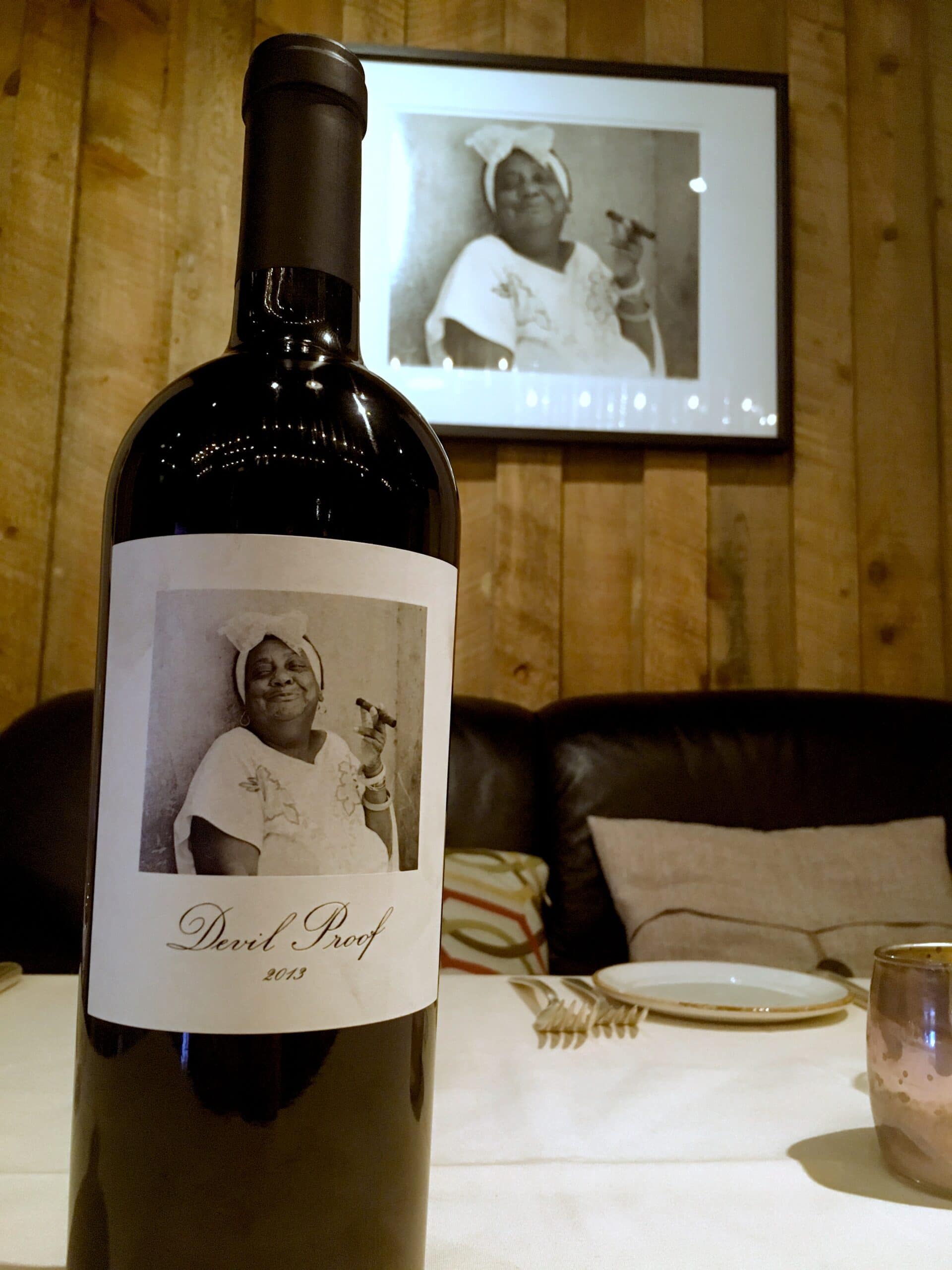 Photographer Andy Katz and his son winemaker Jesse Katz are close to the Black Cat family. Now we have both the photograph on our wall (which has been there since we opened) and a print of the photograph on Jesse's Devil Proof wine